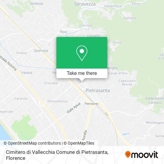 Cimitero di Vallecchia Comune di Pietrasanta map
