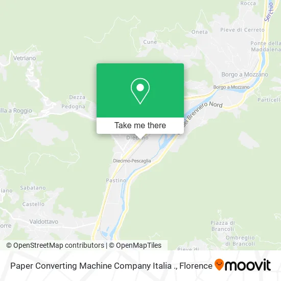 Paper Converting Machine Company Italia map