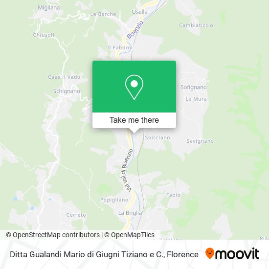 Ditta Gualandi Mario di Giugni Tiziano e C. map