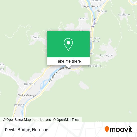 Devil's Bridge map