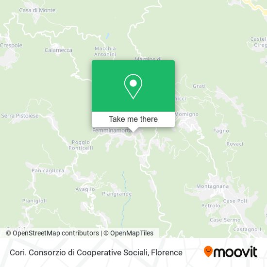 Cori. Consorzio di Cooperative Sociali map