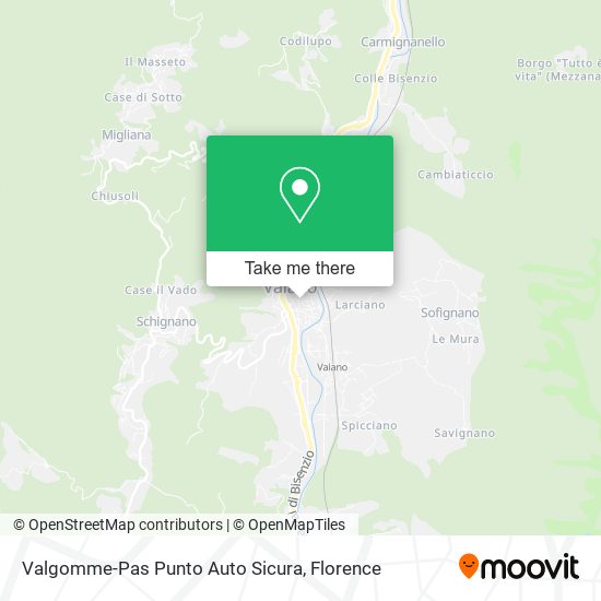 Valgomme-Pas Punto Auto Sicura map