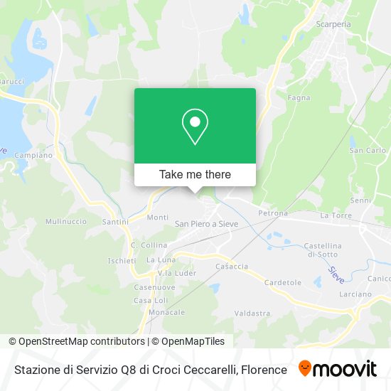 Stazione di Servizio Q8 di Croci Ceccarelli map