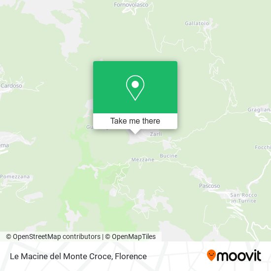 Le Macine del Monte Croce map