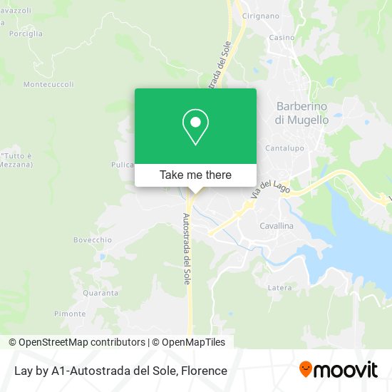 Lay by A1-Autostrada del Sole map
