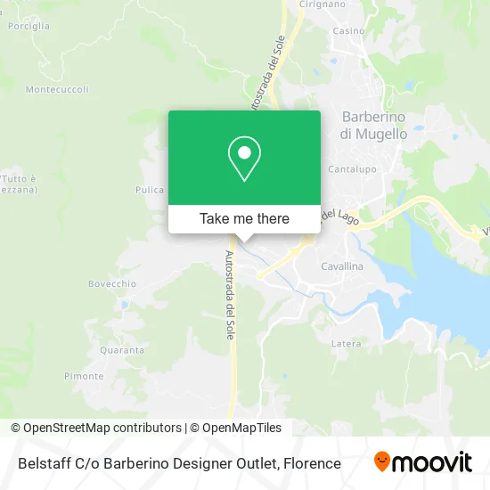 Belstaff C / o Barberino Designer Outlet map