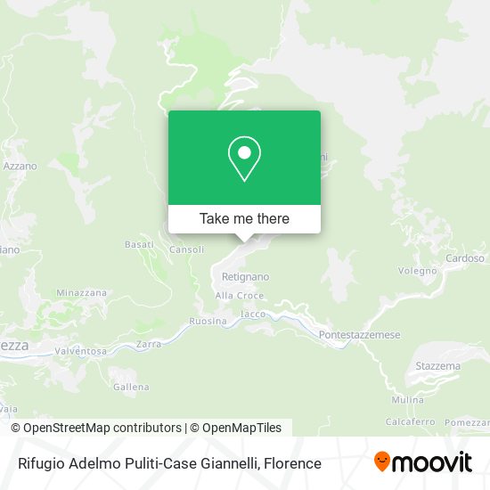 Rifugio Adelmo Puliti-Case Giannelli map