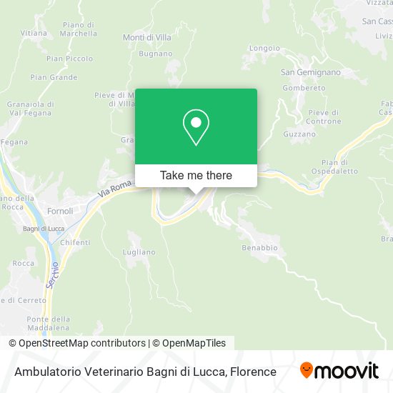 Ambulatorio Veterinario Bagni di Lucca map