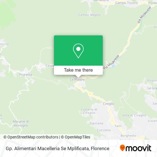 Gp. Alimentari Macelleria Se Mplificata map