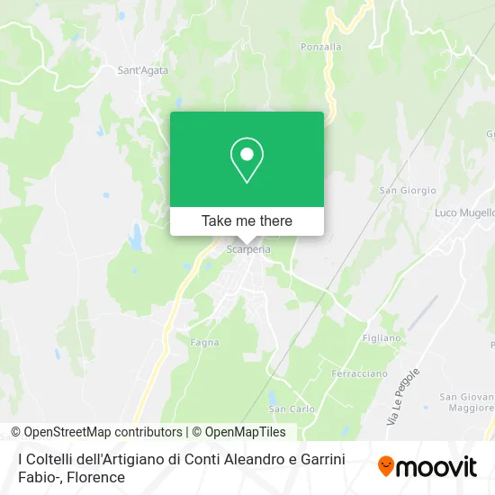 I Coltelli dell'Artigiano di Conti Aleandro e Garrini Fabio- map