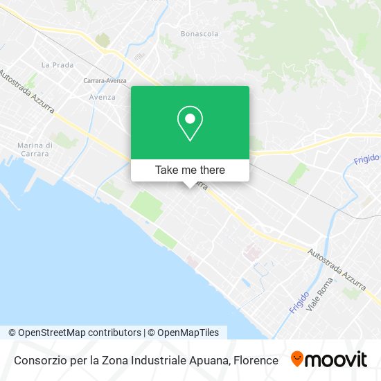 Consorzio per la Zona Industriale Apuana map
