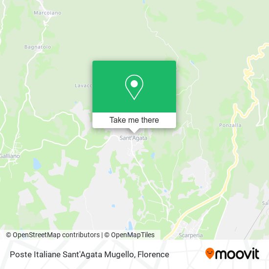 Poste Italiane Sant'Agata Mugello map