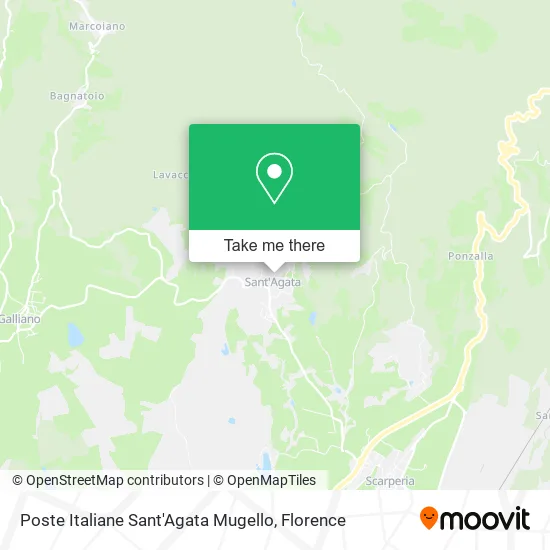 Poste Italiane Sant'Agata Mugello map