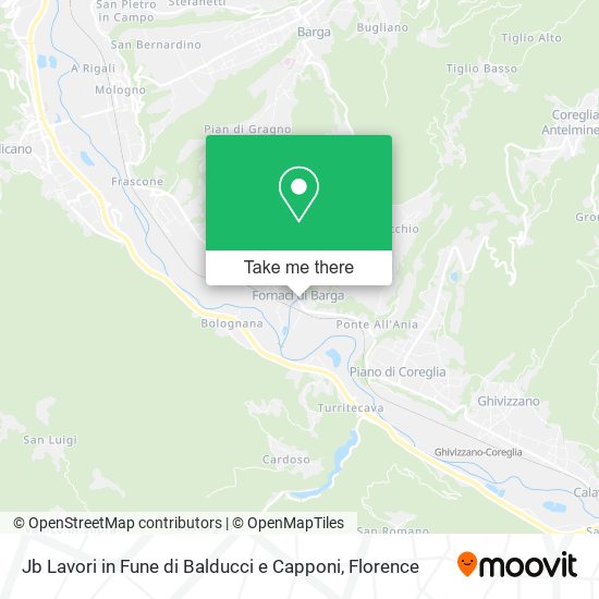 Jb Lavori in Fune di Balducci e Capponi map