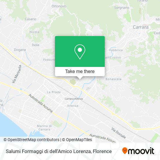 Salumi Formaggi di dell'Amico Lorenza map
