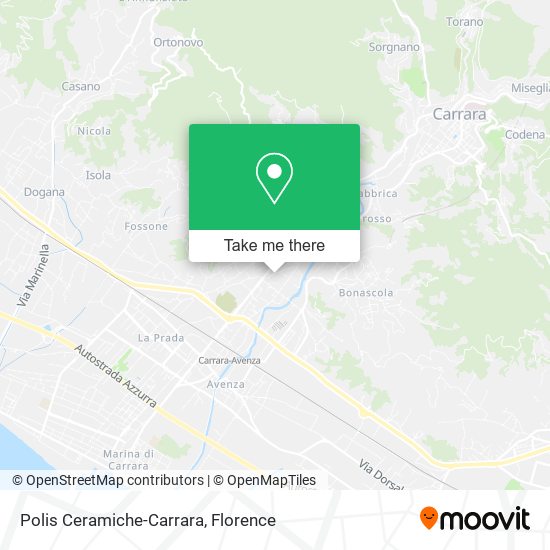 Polis Ceramiche-Carrara map