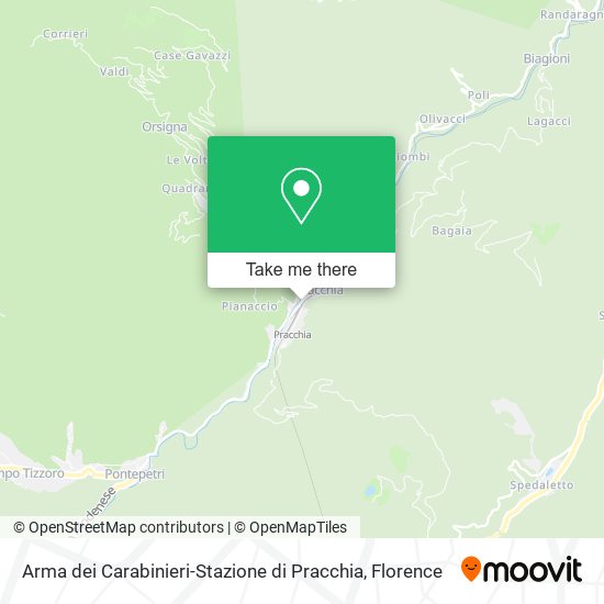 Arma dei Carabinieri-Stazione di Pracchia map