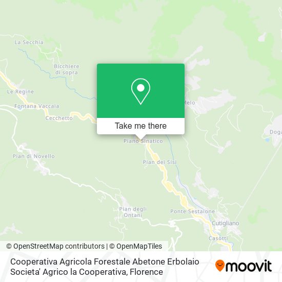 Cooperativa Agricola Forestale Abetone Erbolaio Societa' Agrico la Cooperativa map