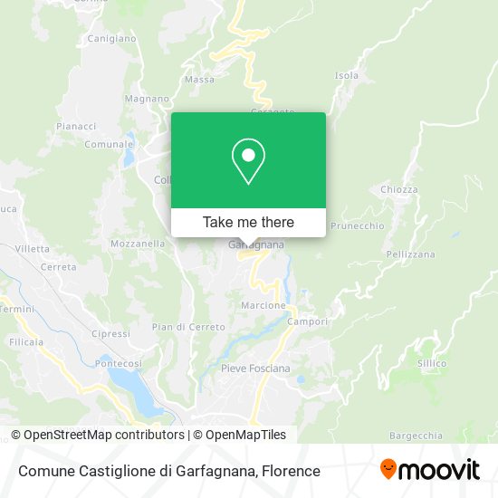 Comune Castiglione di Garfagnana map