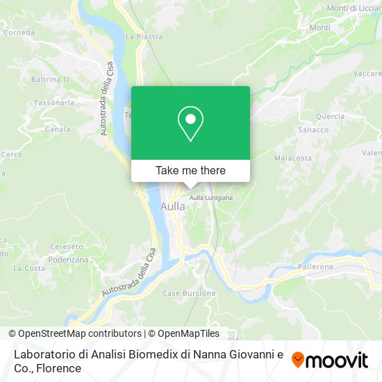 Laboratorio di Analisi Biomedix di Nanna Giovanni e Co. map