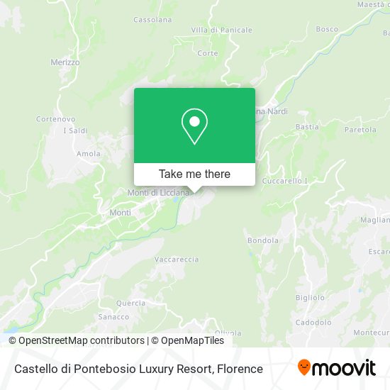 Castello di Pontebosio Luxury Resort map