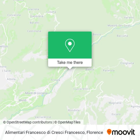 Alimentari Francesco di Cresci Francesco map