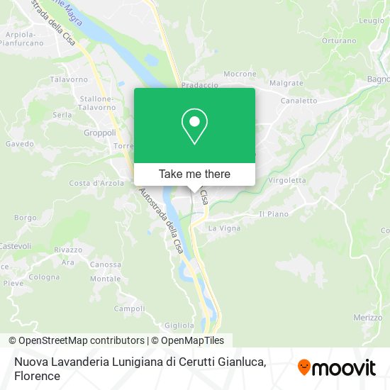 Nuova Lavanderia Lunigiana di Cerutti Gianluca map