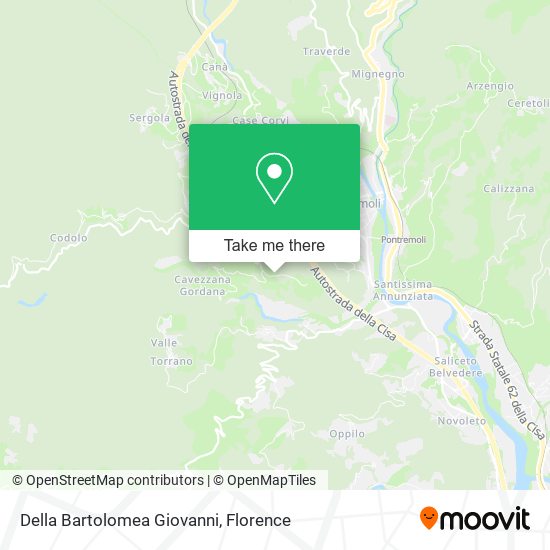 Della Bartolomea Giovanni map