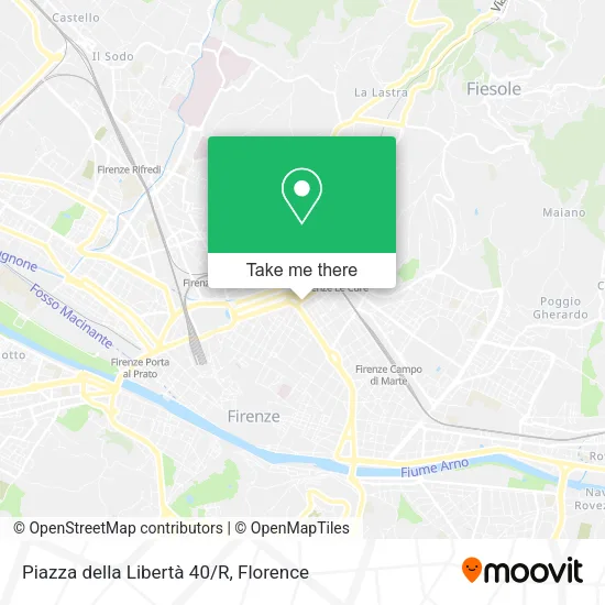 Piazza della Libertà 40/R map