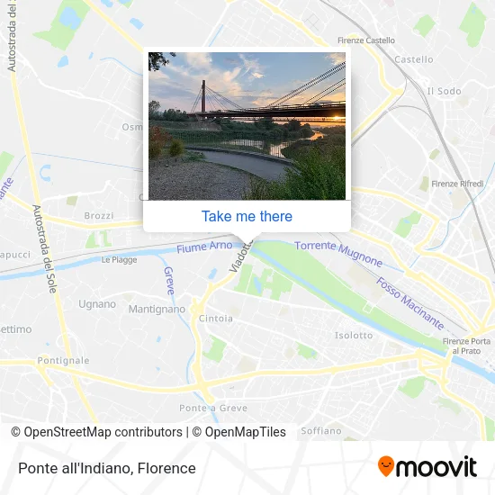 Ponte all'Indiano map