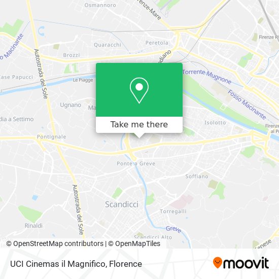 UCI Cinemas il Magnifico map