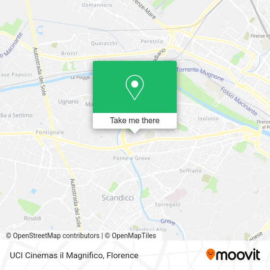UCI Cinemas il Magnifico map