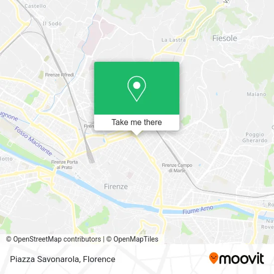 Piazza Savonarola map