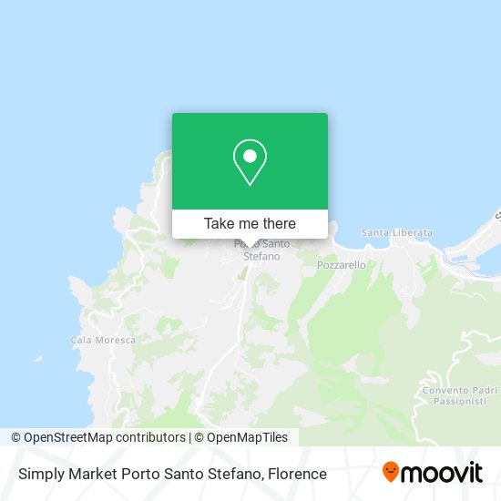 Simply Market Porto Santo Stefano map