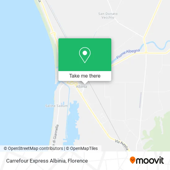 Carrefour Express Albinia map