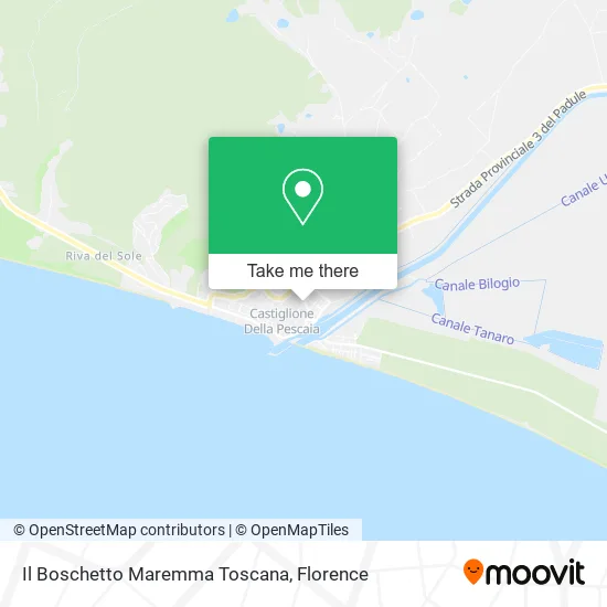 Il Boschetto Maremma Toscana map