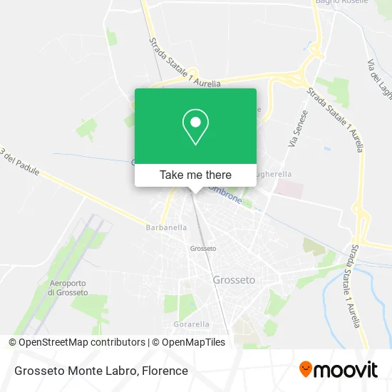 Grosseto Monte Labro map