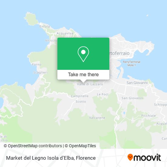 Market del Legno Isola d'Elba map