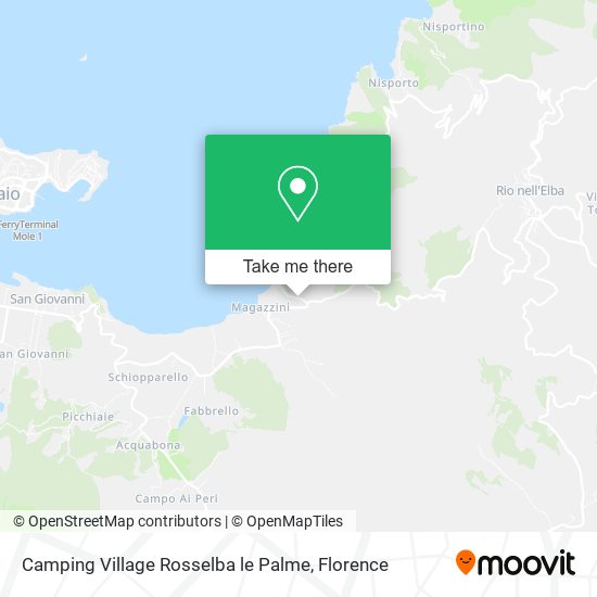 Camping Village Rosselba le Palme map