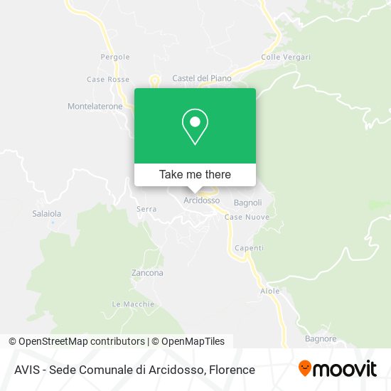 AVIS - Sede Comunale di Arcidosso map