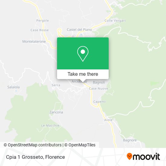 Cpia 1 Grosseto map