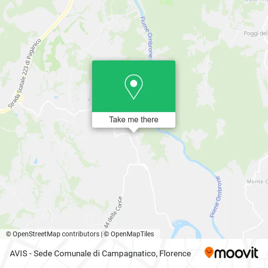 AVIS - Sede Comunale di Campagnatico map