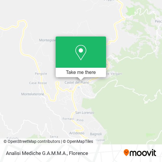 Analisi Mediche G.A.M.M.A. map