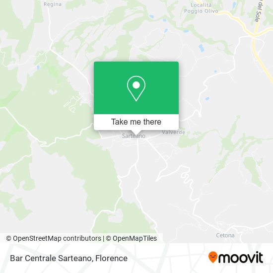 Bar Centrale Sarteano map