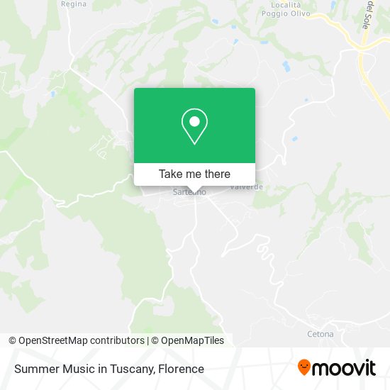 Summer Music in Tuscany map