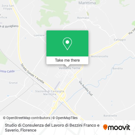 Studio di Consulenza del Lavoro di Bezzini Franco e Saverio map