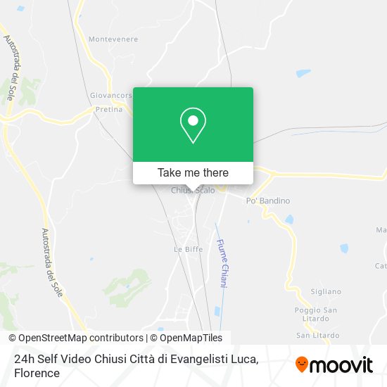 24h Self Video Chiusi Città di Evangelisti Luca map