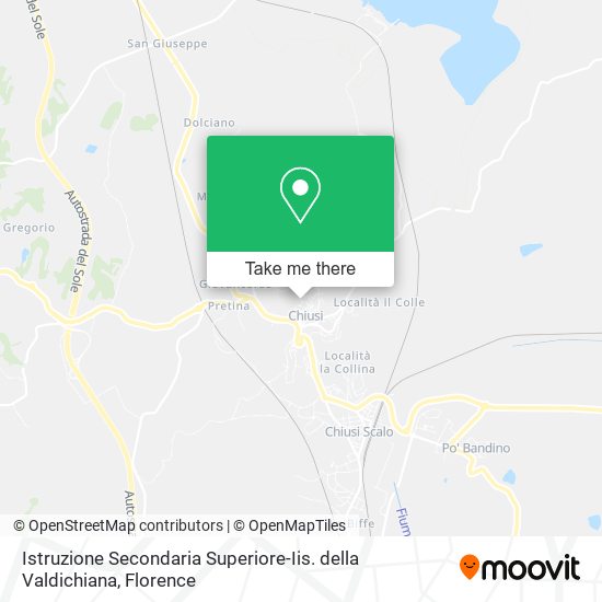 Istruzione Secondaria Superiore-Iis. della Valdichiana map