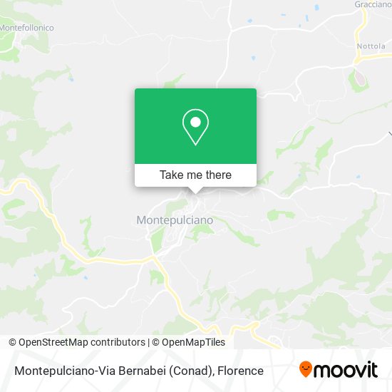 Montepulciano-Via Bernabei (Conad) map
