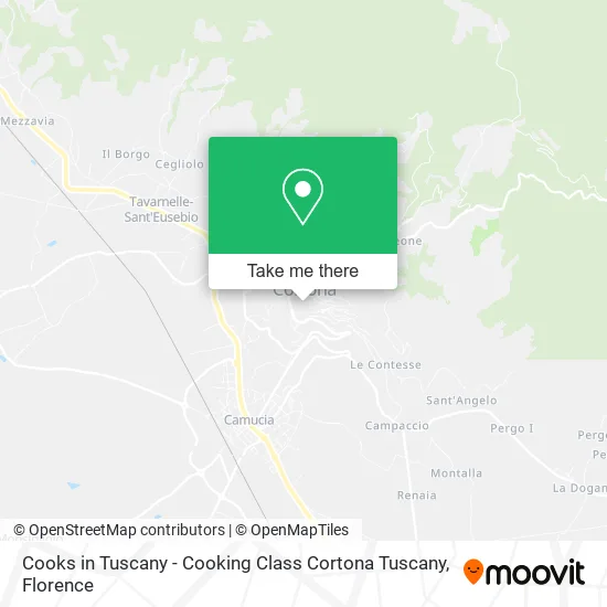 Cooks in Tuscany - Cooking Class Cortona Tuscany map
